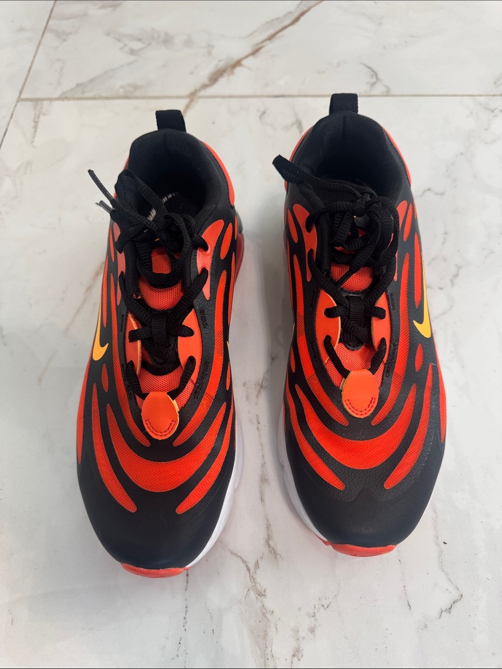 Nike Kids' Orange, Black and Yellow Athletic Sneakers